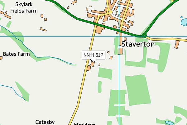 NN11 6JP map - OS VectorMap District (Ordnance Survey)