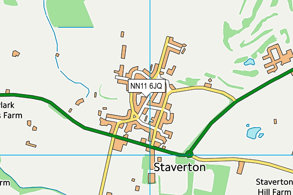NN11 6JQ map - OS VectorMap District (Ordnance Survey)