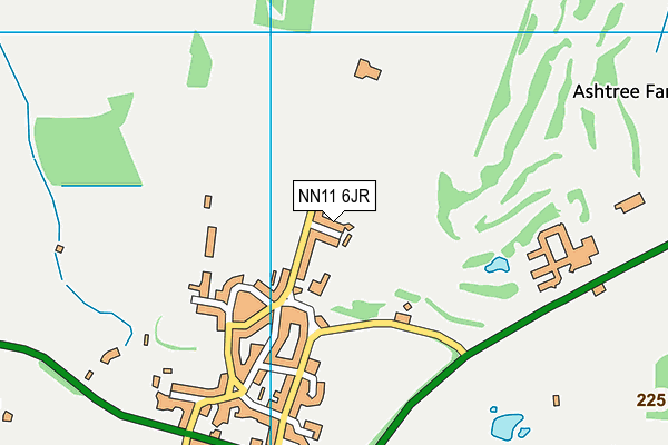 NN11 6JR map - OS VectorMap District (Ordnance Survey)