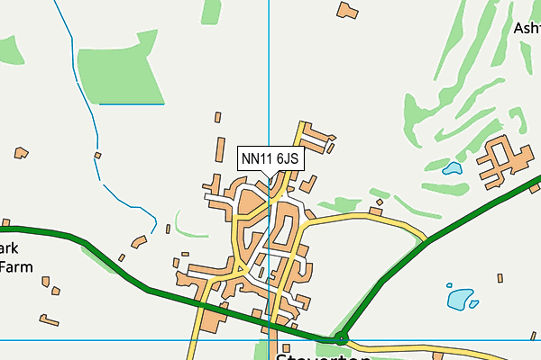 NN11 6JS map - OS VectorMap District (Ordnance Survey)