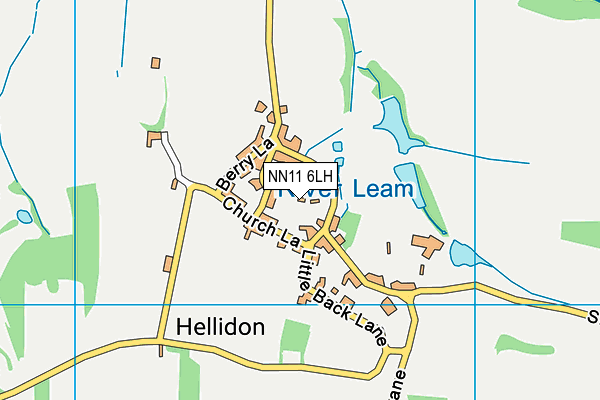 NN11 6LH map - OS VectorMap District (Ordnance Survey)