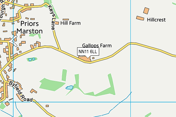 NN11 6LL map - OS VectorMap District (Ordnance Survey)