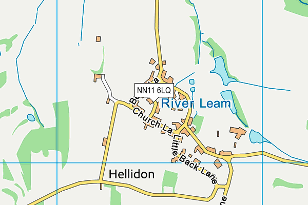 NN11 6LQ map - OS VectorMap District (Ordnance Survey)