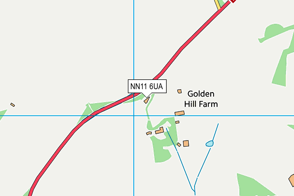 NN11 6UA map - OS VectorMap District (Ordnance Survey)