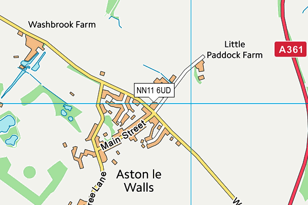 NN11 6UD map - OS VectorMap District (Ordnance Survey)