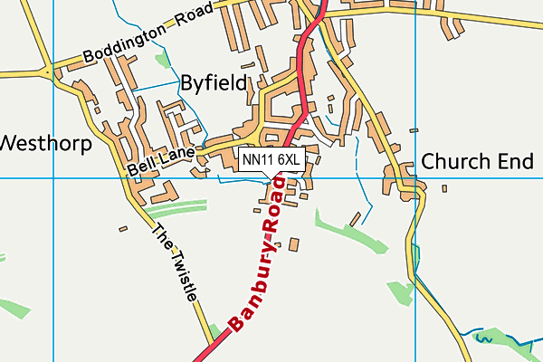 NN11 6XL map - OS VectorMap District (Ordnance Survey)