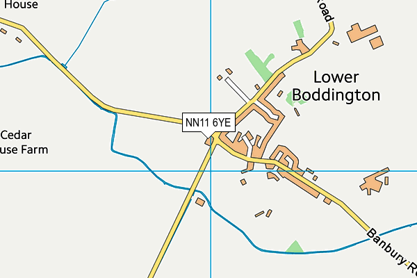 NN11 6YE map - OS VectorMap District (Ordnance Survey)