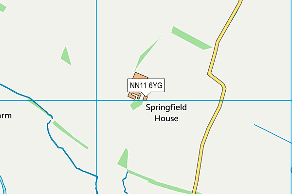 NN11 6YG map - OS VectorMap District (Ordnance Survey)