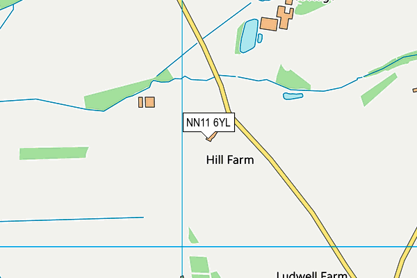 NN11 6YL map - OS VectorMap District (Ordnance Survey)