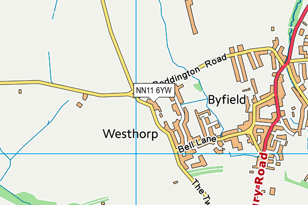 NN11 6YW map - OS VectorMap District (Ordnance Survey)