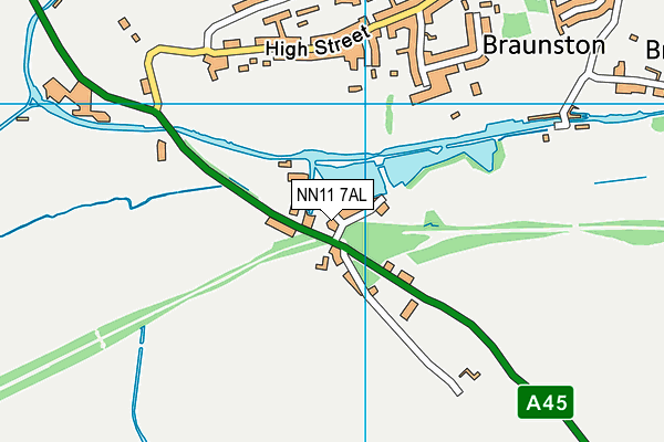 NN11 7AL map - OS VectorMap District (Ordnance Survey)