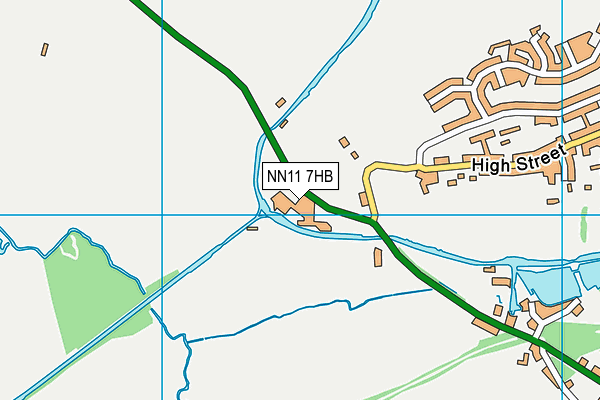 NN11 7HB map - OS VectorMap District (Ordnance Survey)