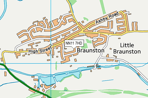 NN11 7HD map - OS VectorMap District (Ordnance Survey)