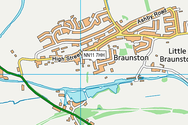 Map of BRAUNSTON GARAGE LIMITED at district scale