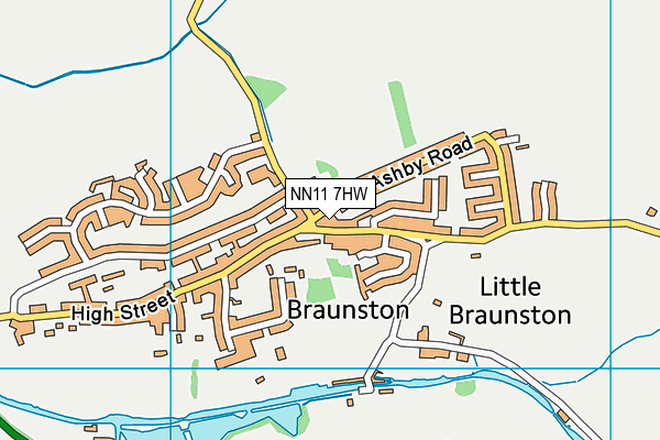 NN11 7HW map - OS VectorMap District (Ordnance Survey)