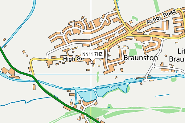 NN11 7HZ map - OS VectorMap District (Ordnance Survey)