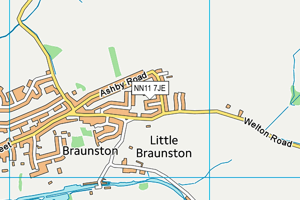 NN11 7JE map - OS VectorMap District (Ordnance Survey)