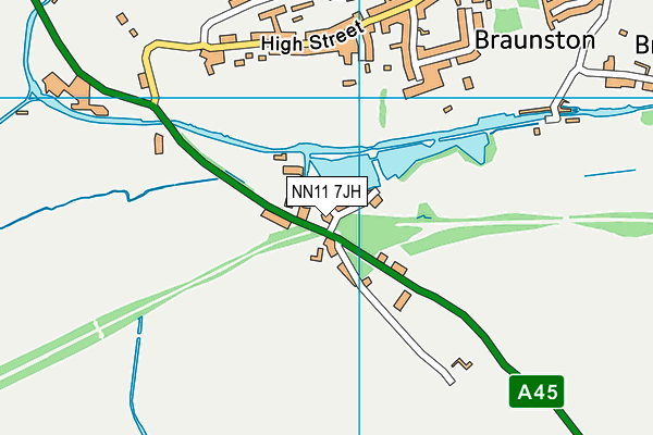 NN11 7JH map - OS VectorMap District (Ordnance Survey)