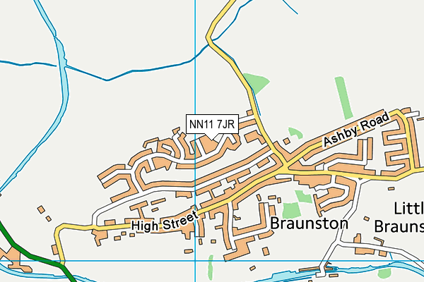 NN11 7JR map - OS VectorMap District (Ordnance Survey)