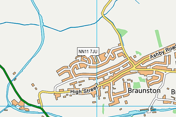 NN11 7JU map - OS VectorMap District (Ordnance Survey)