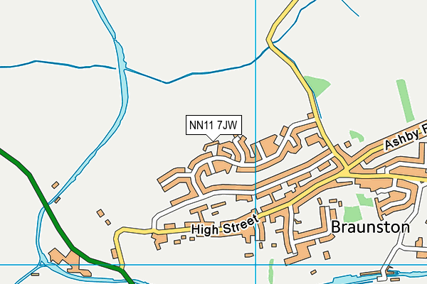NN11 7JW map - OS VectorMap District (Ordnance Survey)