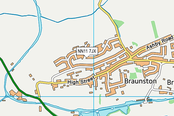 NN11 7JX map - OS VectorMap District (Ordnance Survey)