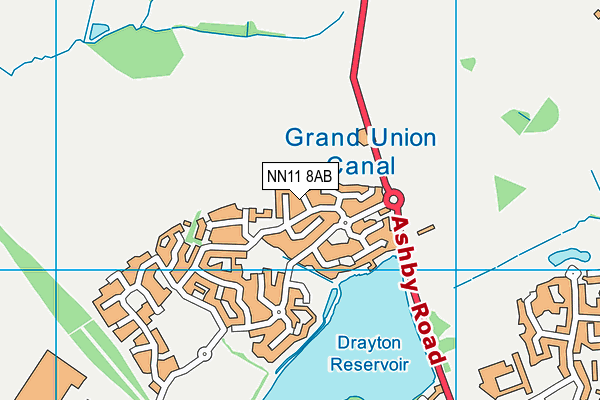 NN11 8AB map - OS VectorMap District (Ordnance Survey)