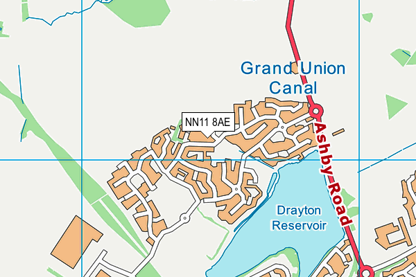 NN11 8AE map - OS VectorMap District (Ordnance Survey)