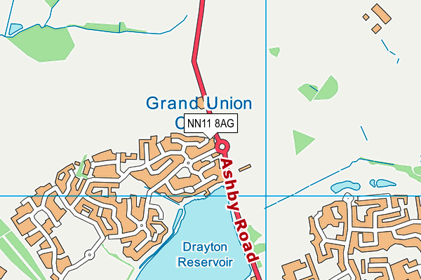 NN11 8AG map - OS VectorMap District (Ordnance Survey)