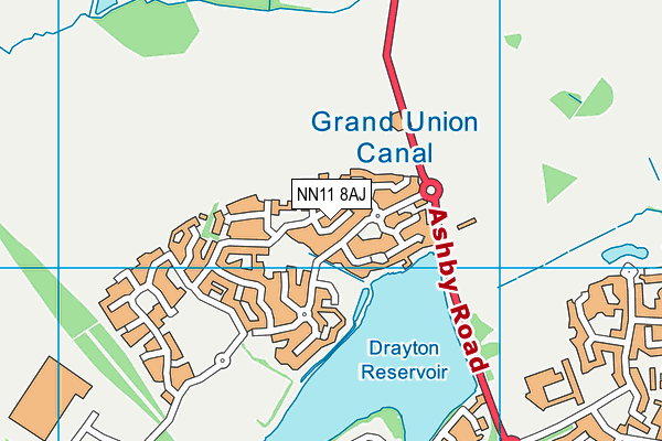 NN11 8AJ map - OS VectorMap District (Ordnance Survey)