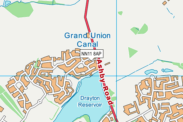 NN11 8AP map - OS VectorMap District (Ordnance Survey)