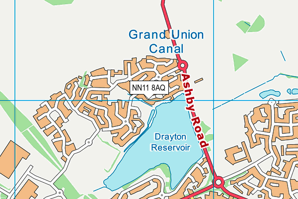 NN11 8AQ map - OS VectorMap District (Ordnance Survey)