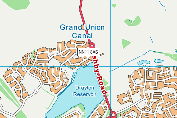 NN11 8AS map - OS VectorMap District (Ordnance Survey)