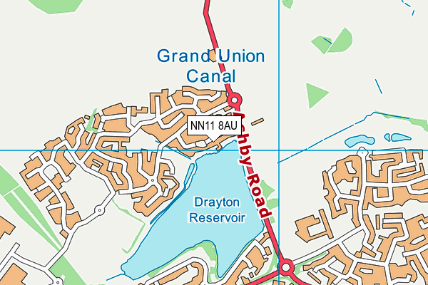 NN11 8AU map - OS VectorMap District (Ordnance Survey)