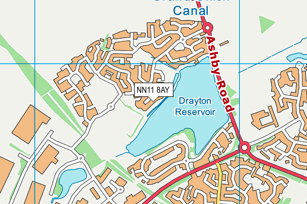 NN11 8AY map - OS VectorMap District (Ordnance Survey)