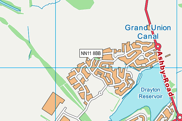NN11 8BB map - OS VectorMap District (Ordnance Survey)