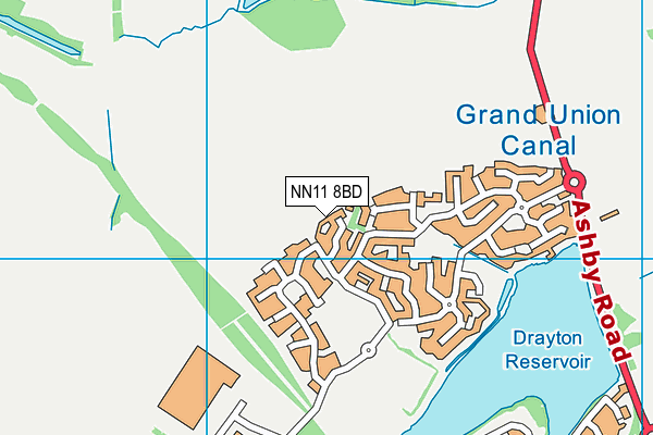 NN11 8BD map - OS VectorMap District (Ordnance Survey)