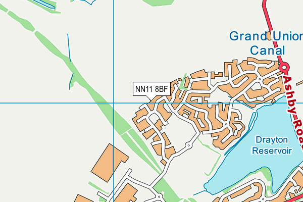 NN11 8BF map - OS VectorMap District (Ordnance Survey)