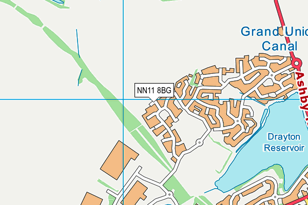 NN11 8BG map - OS VectorMap District (Ordnance Survey)