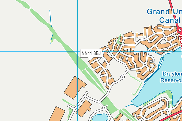 NN11 8BJ map - OS VectorMap District (Ordnance Survey)