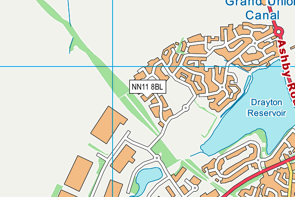 NN11 8BL map - OS VectorMap District (Ordnance Survey)