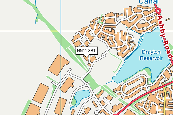NN11 8BT map - OS VectorMap District (Ordnance Survey)