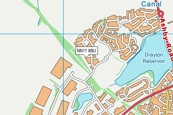 NN11 8BU map - OS VectorMap District (Ordnance Survey)