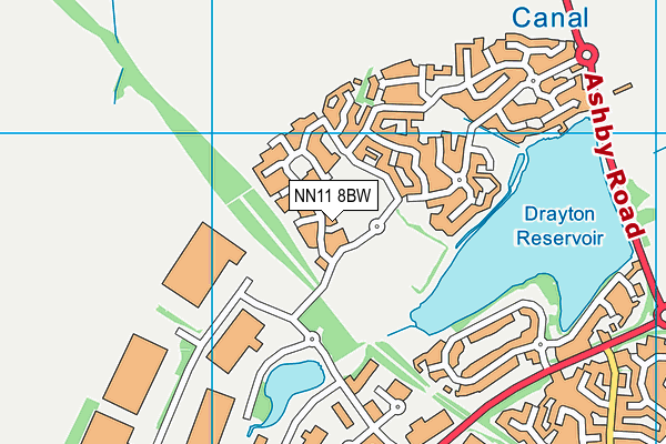 NN11 8BW map - OS VectorMap District (Ordnance Survey)