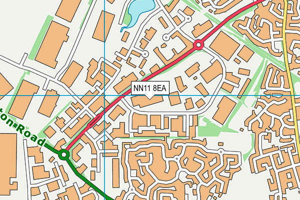 NN11 8EA map - OS VectorMap District (Ordnance Survey)