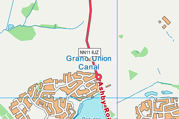 NN11 8JZ map - OS VectorMap District (Ordnance Survey)