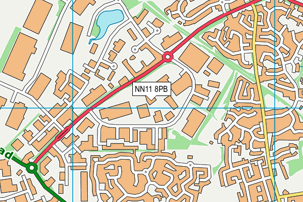 NN11 8PB map - OS VectorMap District (Ordnance Survey)