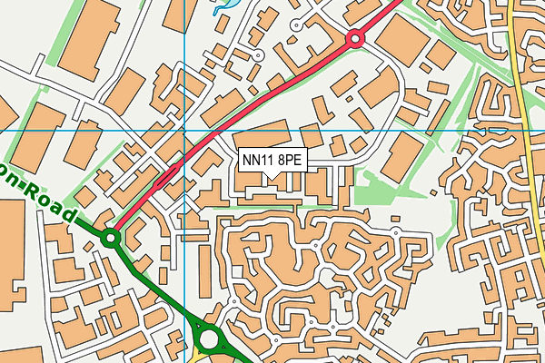 NN11 8PE map - OS VectorMap District (Ordnance Survey)