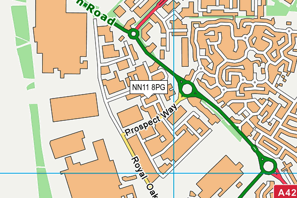 NN11 8PG map - OS VectorMap District (Ordnance Survey)