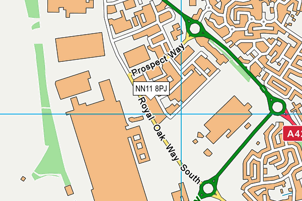 NN11 8PJ map - OS VectorMap District (Ordnance Survey)